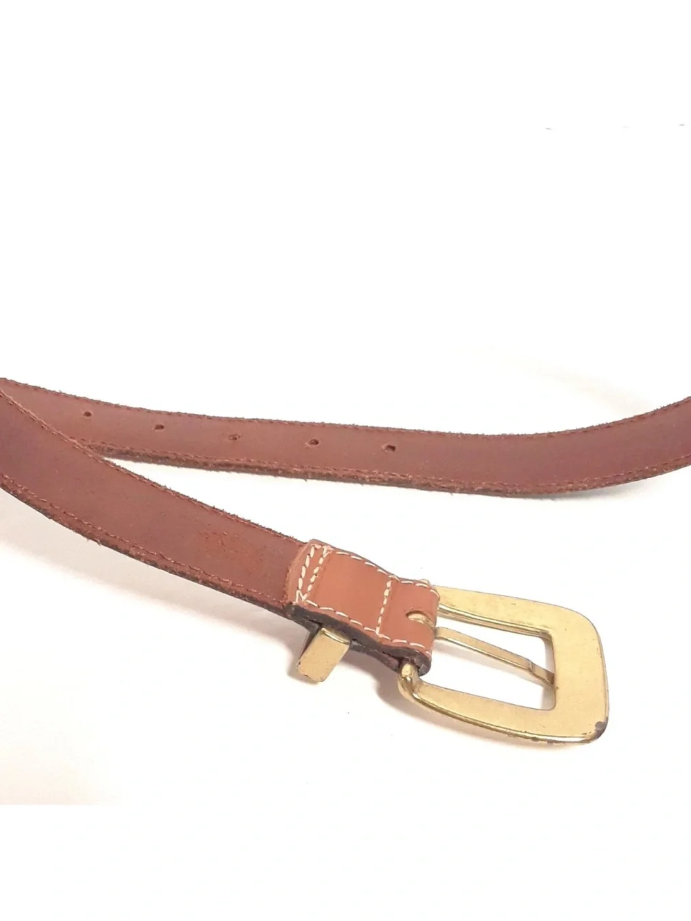 Fossil Patchwork Leather Belt - size Medium,Brown Blue Red BOHO western